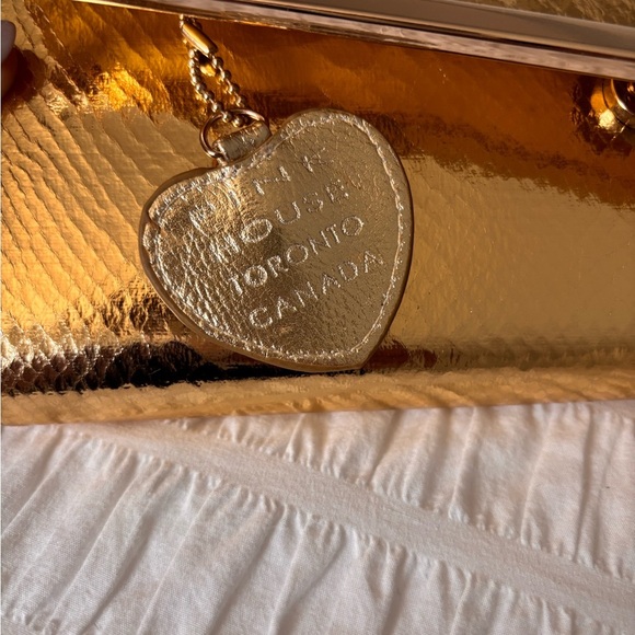 Pink House Toronto Canada Gold Metallic Clutch - Picture 6 of 8